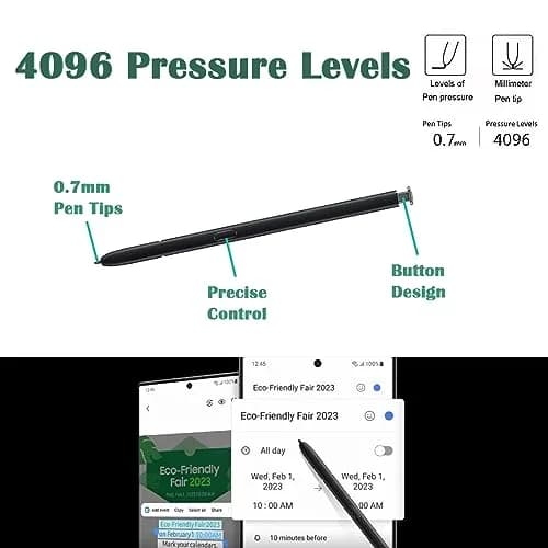 Alovexiong Green 2 Pcs Input Pen for Samsung Galaxy S23 Ultra | Precise Stylus Replacement thumbnail 3