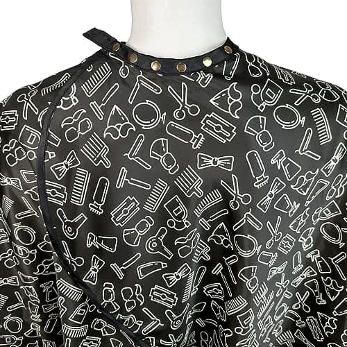 Pelocapa Barber Capes for Men Haircutting Salon Capes with Snaps Large Waterproof 63”× 56” | Full Coverage Waterproof Hairdresser Cape thumbnail 2
