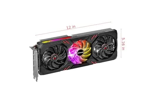ASRock Intel Arc A770 Phantom Gaming 16GB OC Graphics Card | 2200 MHz GPU, 16GB GDDR6, Triple Fan Cooling thumbnail 2