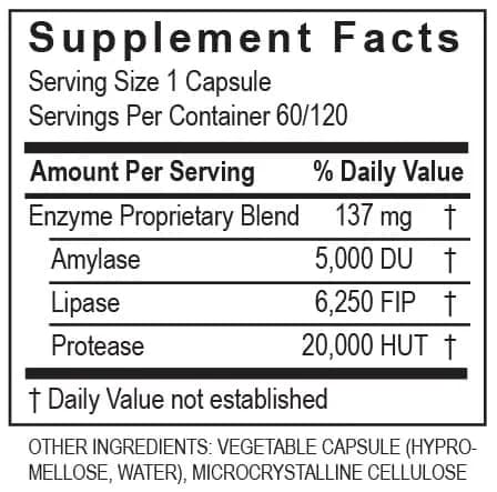 TRANSFORMATION LypoZyme Enzyme Supplement 120 Cap | Supports Digestion & Nutrient Absorption thumbnail 7