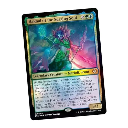 Magic: The Gathering The Lost Caverns of Ixalan Commander Deck - Explorers of the Deep (100-Card Deck, 2-Card Collector Booster Sample Pack + Accessories) thumbnail 4
