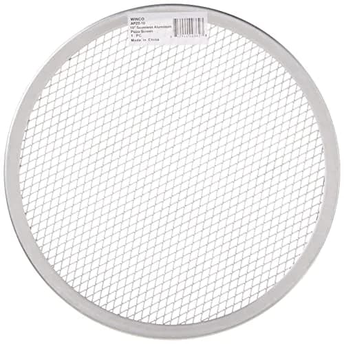 Winco 10 Inch Aluminum Pizza Screen (Pack of 3) | Commercial-Grade for Crispier Crust thumbnail 5