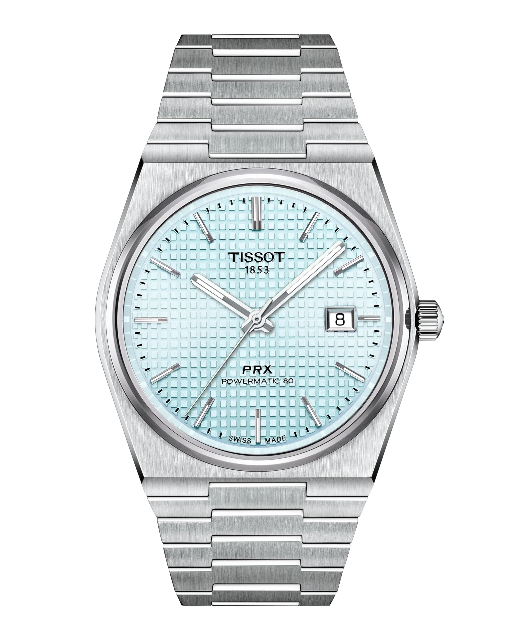 Tissot PRX, Swiss Automatic, 40mm, Ice Blue Dial | Men’s Watch with 80-Hour Power Reserve - main product image