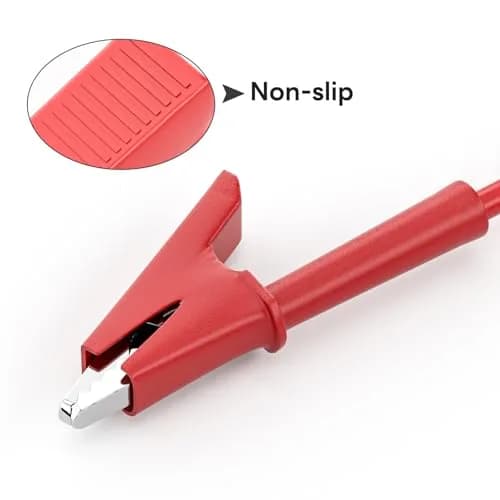 Goupchn 4mm Stackable Banana Plugs to Alligator Clips Test Leads 5PCS | 3m (10ft) 1000V 15A thumbnail 6