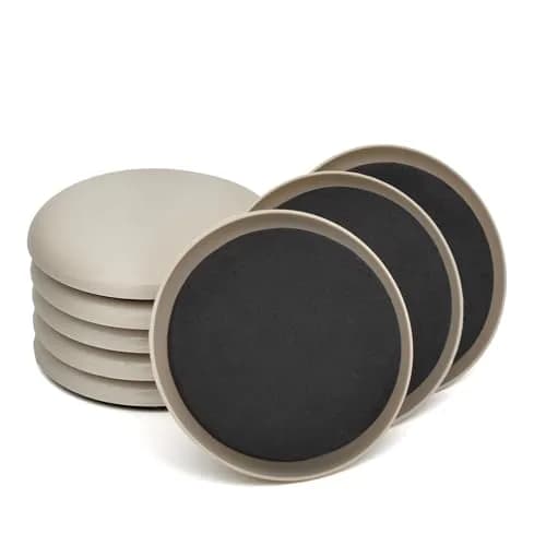 CADONO Furniture Sliders 3 1/2'' Round 8 Pcs | Heavy Duty Reusable Floor Protectors thumbnail 1