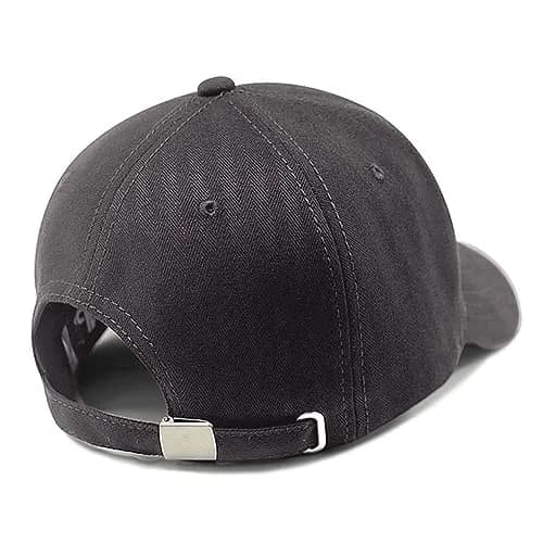 FASHIXD Big Head Hats for Men Oversize XXL Baseball Cap in Grey | Adjustable Cotton Sun Hat for Large Heads thumbnail 4
