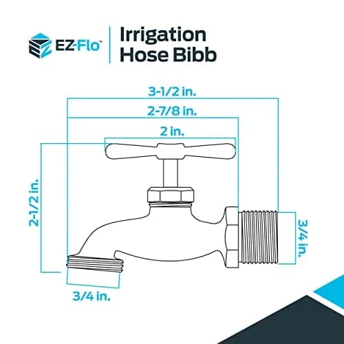 Eastman Irrigation Hose Bibb Brass 3/4 Inch MIP x 3/4 Inch MHT Pack of 2 | Heavy-Duty Garden Fitting thumbnail 6