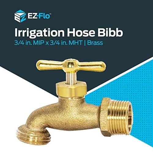 Eastman Irrigation Hose Bibb Brass 3/4 Inch MIP x 3/4 Inch MHT Pack of 2 | Heavy-Duty Garden Fitting thumbnail 2