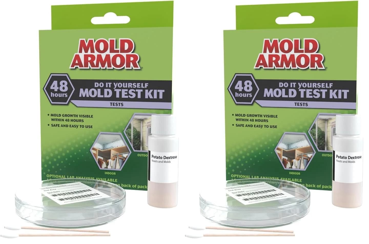 Mold Armor FG500 DIY Mold Test Kit, Gray (Pack of 2) | Test for Mold Fast in 48 Hours