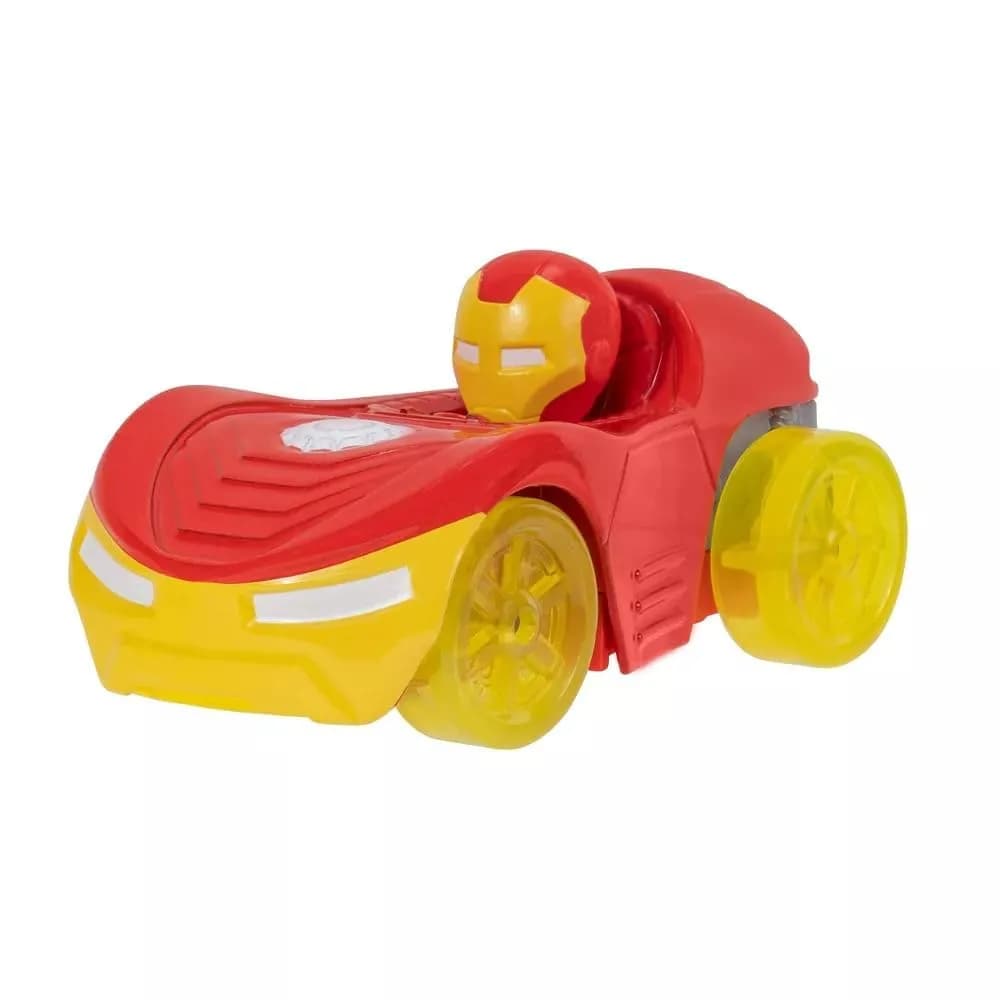 Spidey and his Amazing Friends Amazing Metals Race Car 1:64 Scale (Iron Tony Stark Man) | Jazwares Plastic Toy Car - view 3