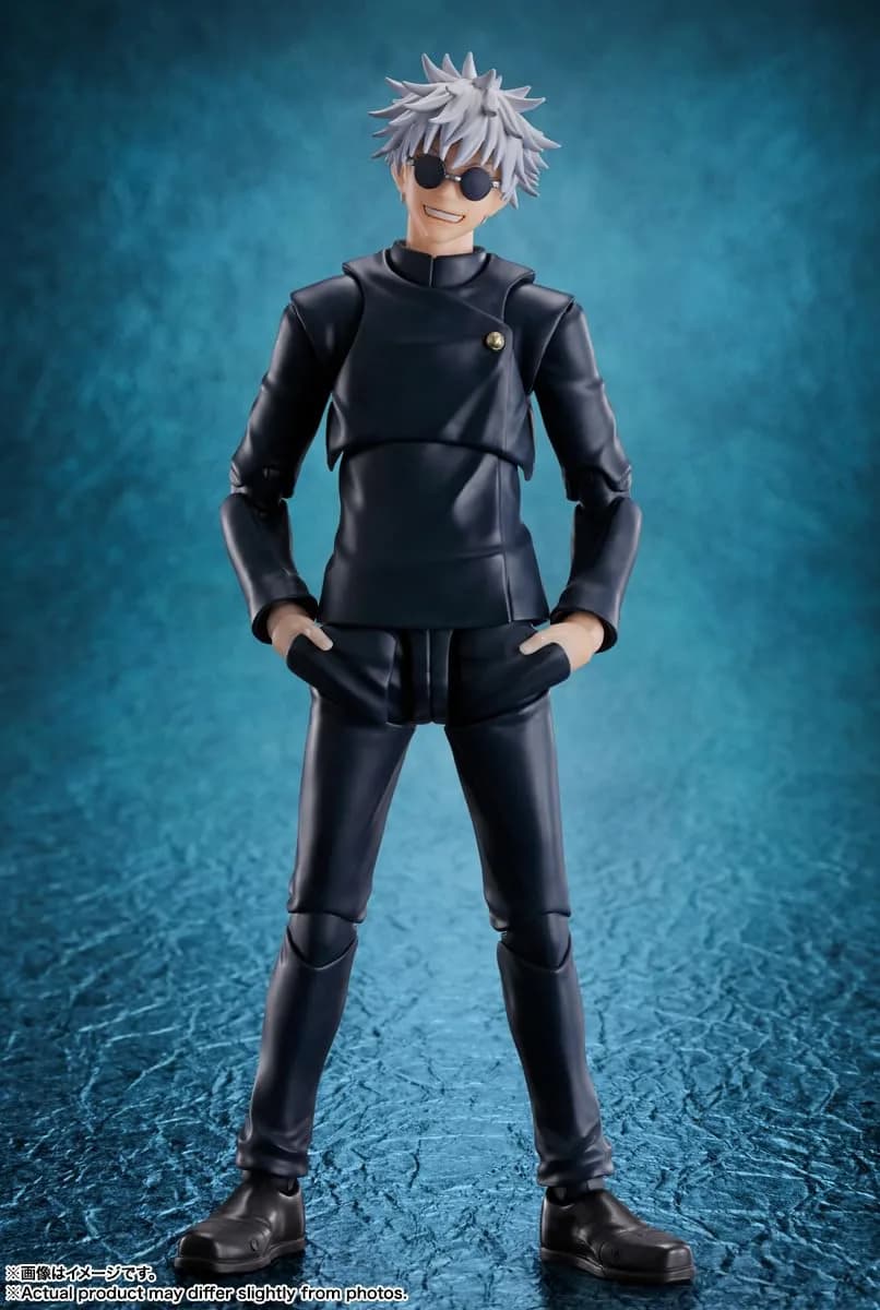 TAMASHII NATIONS S.H.Figuarts Satoru Gojo -Jujutsu Technical High School- Action Figure 140g (4.9oz) | Officially Licensed Bandai Spirits Product - view 2