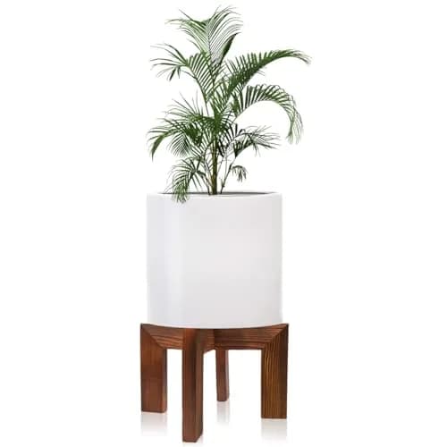 hismocal Wood Plant Stand Indoor/Outdoor for Plants, Large Size Planter Stand Holder, Sturdy and Stable Flower Pot Stand, Fits Most Size Flower Pots in Room thumbnail 1