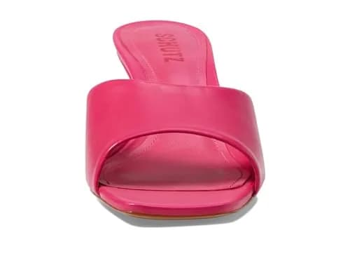 SCHUTZ Dethalia Mid Stiletto Slip-On Sandal Leather Pink 7 | Elegant Heel for Women thumbnail 2