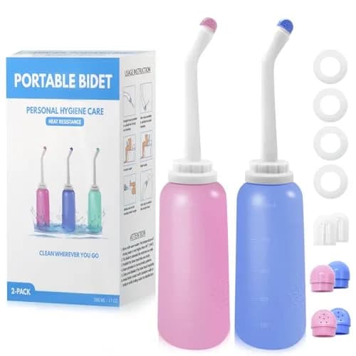 RUFCRIL Peri Bottle Postpartum 500ml (17.5 Fl Oz) 2-Pack | Boilable TPE for Perineal Care thumbnail 1