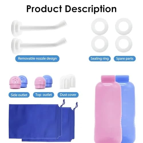 RUFCRIL Peri Bottle Postpartum 500ml (17.5 Fl Oz) 2-Pack | Boilable TPE for Perineal Care thumbnail 3