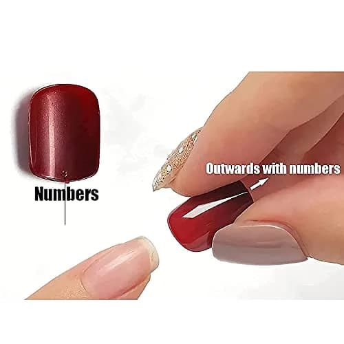 MISUD Press on Nails - Long Stiletto Goth Black with Gold Star Moon | 24 pcs thumbnail 7