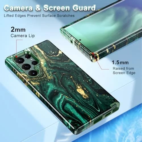 Btscase Cellular Phone Case 6.8 inches | Marble Pattern Shockproof Full Body thumbnail 4
