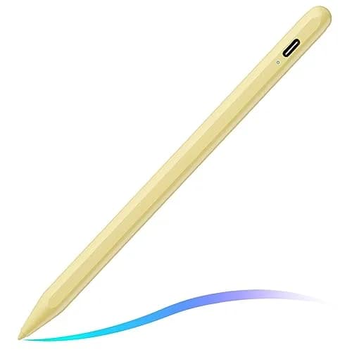 FOJOJO Stylus Pen for iPad 2026-2018 | Palm Rejection & Fast Charge (16.5cm, Yellow) thumbnail 1