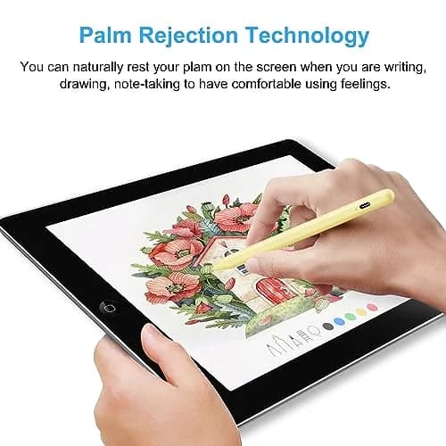 FOJOJO Stylus Pen for iPad 2026-2018 | Palm Rejection & Fast Charge (16.5cm, Yellow) thumbnail 4