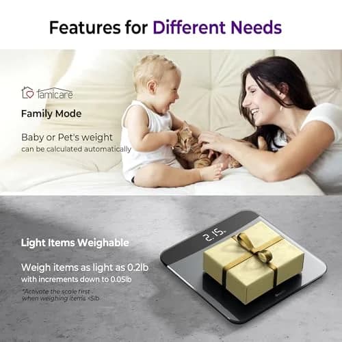 Ovutek Digital Body Weight Scale 450lb (205kg) | Accurate to 0.05lb with LED Display thumbnail 5