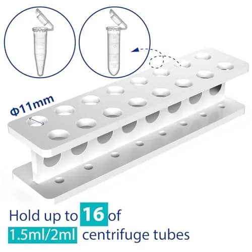 eLabPal 16-Well Magnetic Separation Rack for 1.5/2mL Tubes | Neodymium Magnet Bead Collection thumbnail 6