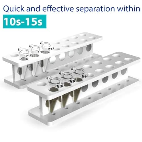 eLabPal 16-Well Magnetic Separation Rack for 1.5/2mL Tubes | Neodymium Magnet Bead Collection thumbnail 2