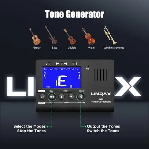 LINRAX MT1 Metronome Tuner Tone Generator | 3-in-1 Portable Music Practice Tool thumbnail 5