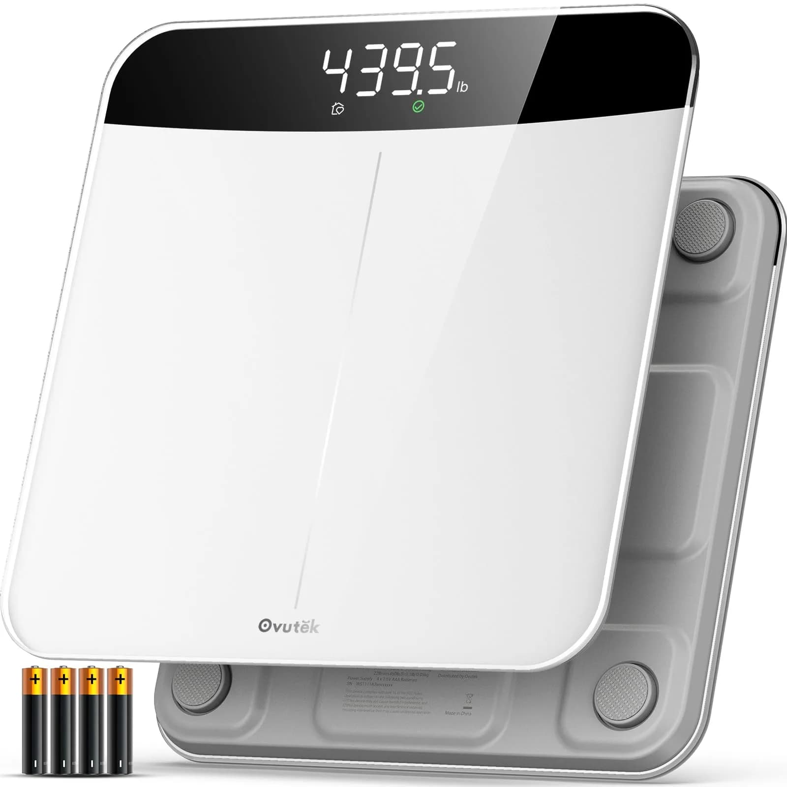 Ovutek Digital Body Weight Scale 200kg (450lb) | FDA Approved Accuracy for Home & Family Use - main product image