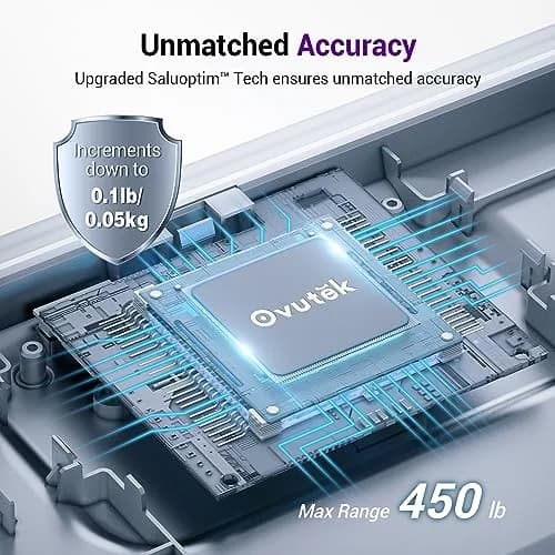 Ovutek Digital Body Weight Scale 200kg (450lb) | FDA Approved Accuracy for Home & Family Use thumbnail 3