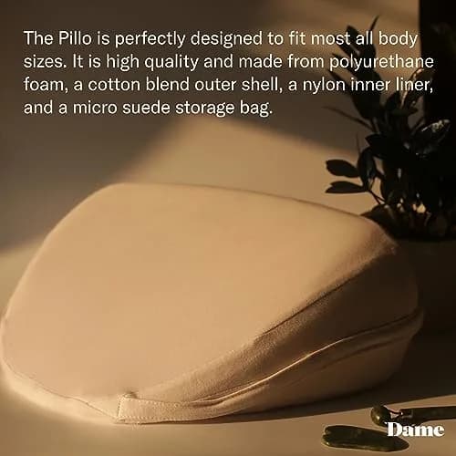 Dame Products Pillo Bed Wedge Pillow for Legs, Knees & Back | Supportive, Washable, 15x18x7 in thumbnail 4