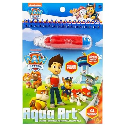 Paw Patrol Aqua Art Pad with Water Pen | Mess-Free Reusable Toddler Activity Book (4 Pages, 6" x 7.5") — Paw Patrol