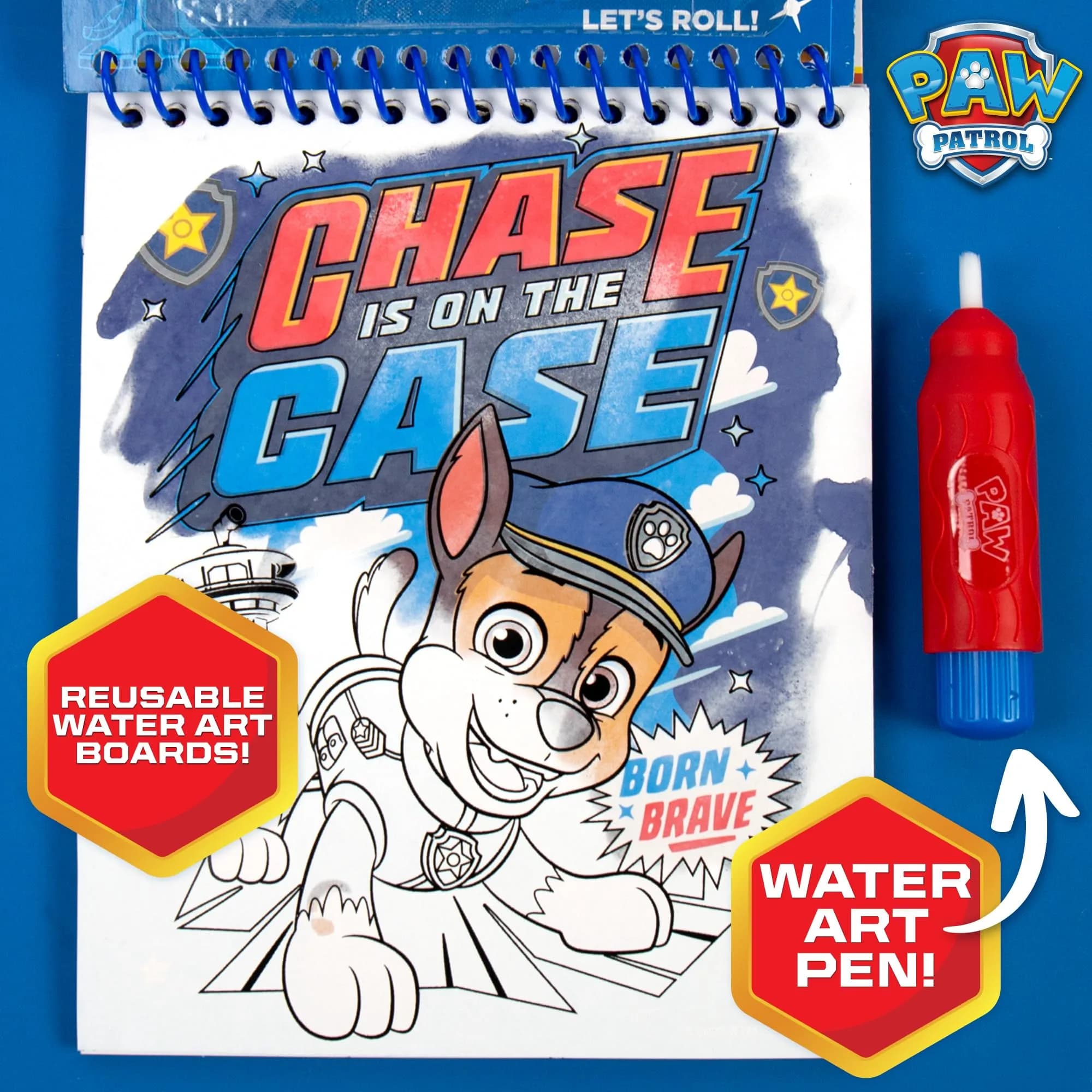 Paw Patrol Aqua Art Pad with Water Pen | Mess-Free Reusable Toddler Activity Book (4 Pages, 6" x 7.5") - view 5