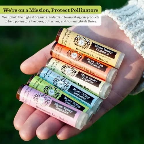 Moon Valley Organics Beeswax Lip Balm, Tropical Coconut Lime, 4-Pack | Hydrating, Organic & Cruelty-Free thumbnail 6