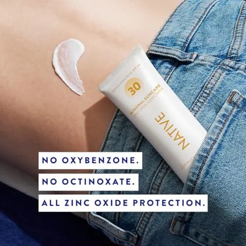 Native Sunscreen SPF 30 Zinc Oxide 148ml (5 Fl Oz) | Dermatologist Tested thumbnail 4