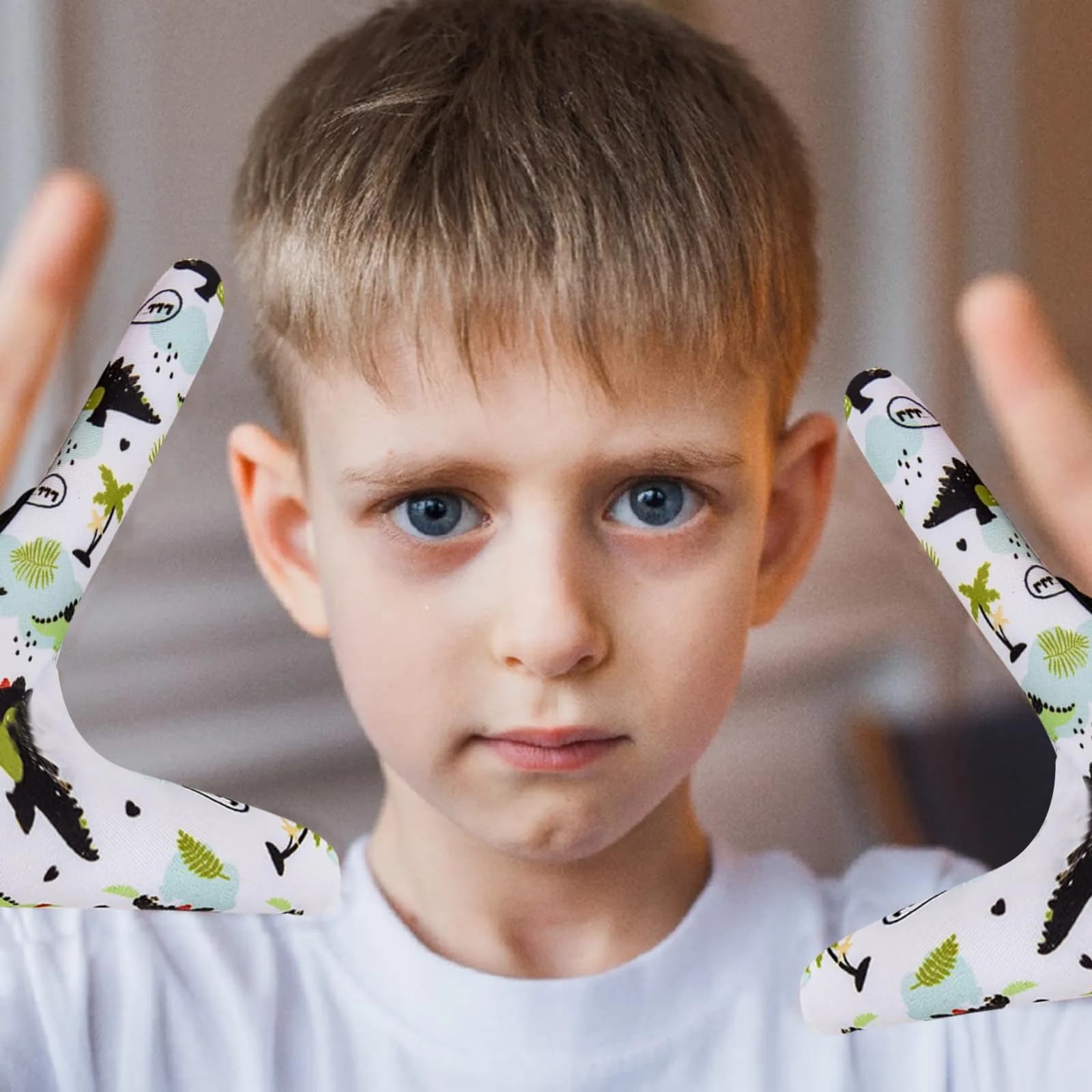 Yxmeiguo Thumb Sucking Guard Gloves for Kids Ages 5-12 | Soft Breathable Fiber, Adjustable Wrist, 2 Pairs Black Dinosaur - view 5