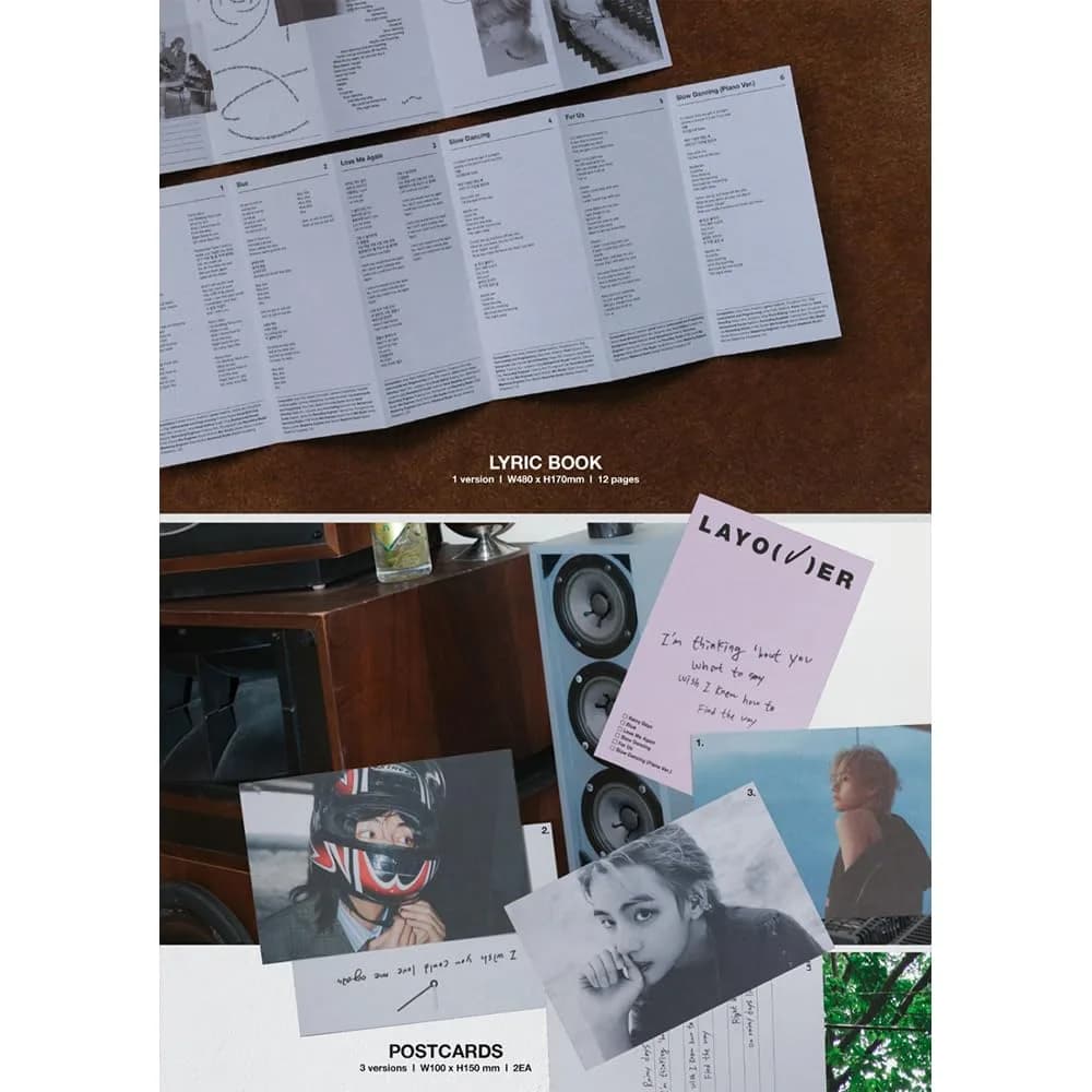 V Layover Album (VIOLET ver.) 16cm (6.3in) x 21.6cm (8.5in) | Official Music Release - view 5