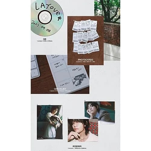 V Layover Album (VIOLET ver.) 16cm (6.3in) x 21.6cm (8.5in) | Official Music Release thumbnail 6