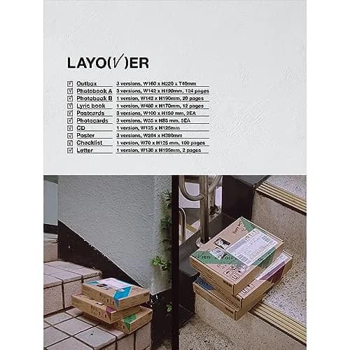 V Layover Album (VIOLET ver.) 16cm (6.3in) x 21.6cm (8.5in) | Official Music Release thumbnail 2