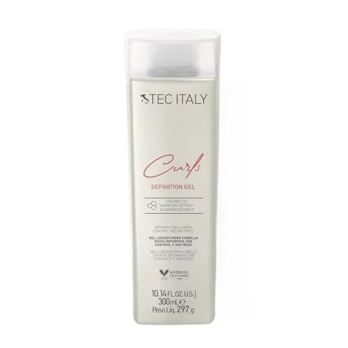 Tec Italy Curls Defining Gel for Curly Wavy Hair, 10.14 fl oz | Anti Frizz, Flexible Hold, Long Lasting Shine thumbnail 1