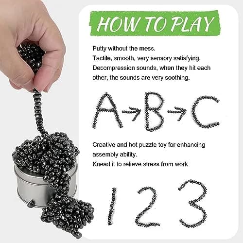 Matassari Black 550pcs Fidget Toy Set | Non-Toxic, BPA-Free, ASTM-Tested thumbnail 4