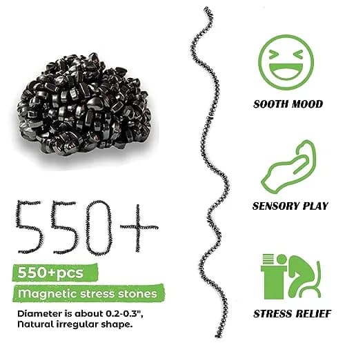 Matassari Black 550pcs Fidget Toy Set | Non-Toxic, BPA-Free, ASTM-Tested thumbnail 5