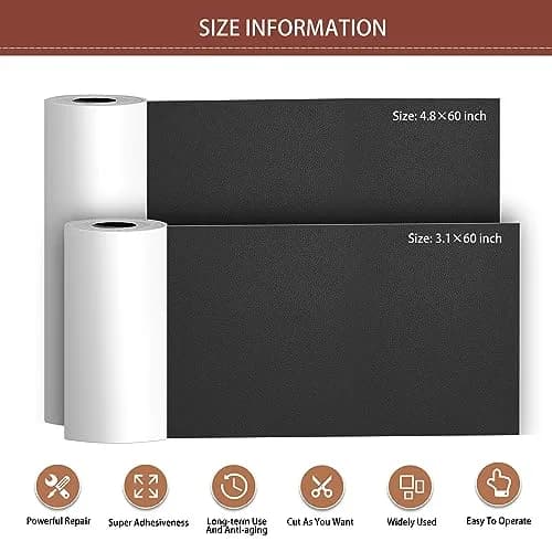 Besezx Leather Repair Patch Tape Kit 4.8in x 60in (12.2cm x 152.4cm) | Self-Adhesive for Furniture, Couch, Car Seats thumbnail 2