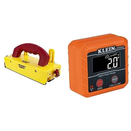 Milescraft GrabberPRO Push Block + Klein Digital Level & Angle Gauge | Woodworking & Metalworking Safety (115c) thumbnail 1