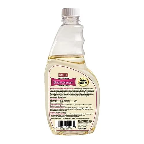 Kaytee ElectroNectar Wild Bird Food 16 Fl Oz | Electrolyte Concentrate for Hummingbirds thumbnail 7
