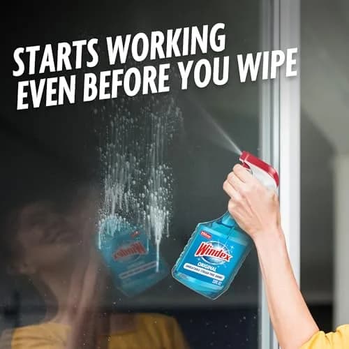 Windex Original Glass & Window Cleaner Spray Bottle 678ml (23 Fl Oz) | Streak-Free Shine for Home Surfaces thumbnail 4