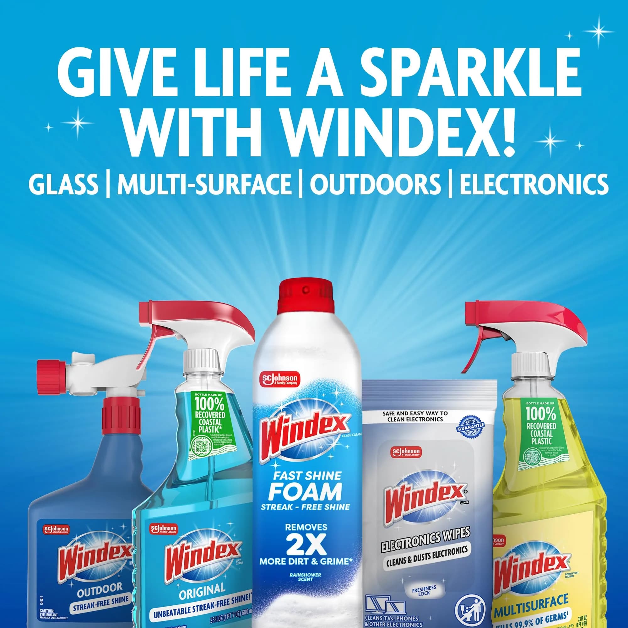 Windex Original Glass & Window Cleaner Spray Bottle 678ml (23 Fl Oz) | Streak-Free Shine for Home Surfaces - view 9