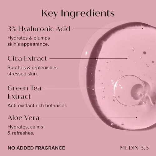 Medix 5.5 Anti Aging Skin Care Set | Retinol Body Cream, Glycolic Acid Wash & Hyaluronic Acid Serum | 3-Piece Set thumbnail 8