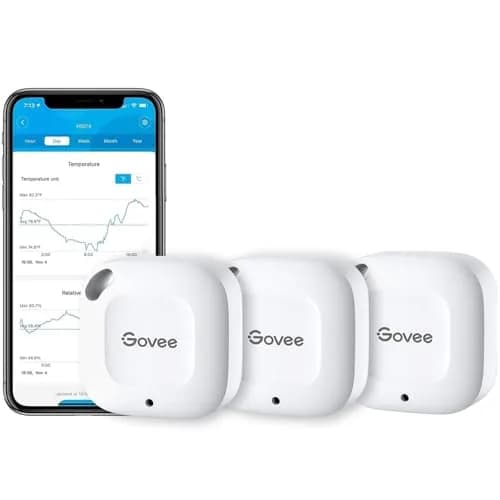Govee Smart Bluetooth Thermometer Hygrometer 3 Pack | Monitor Temp & Humidity with App Alerts thumbnail 1