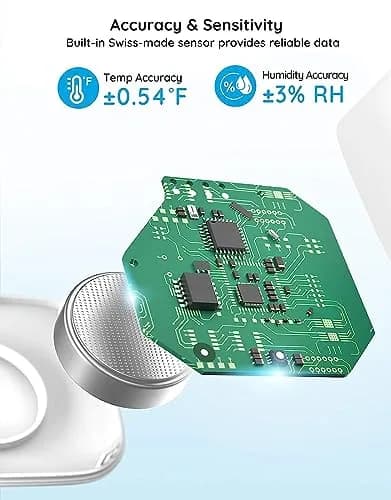 Govee Smart Bluetooth Thermometer Hygrometer 3 Pack | Monitor Temp & Humidity with App Alerts thumbnail 2