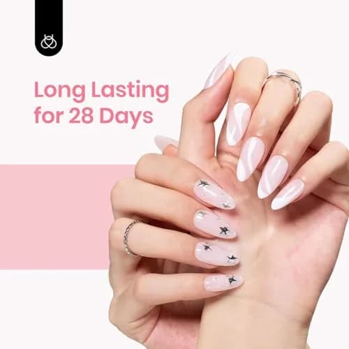 Beetles Gel Polish Milky Pink Jelly Gel Polish 15ml (0.5 Fl Oz) | Sheer Nude Pink for French Nail Art thumbnail 7